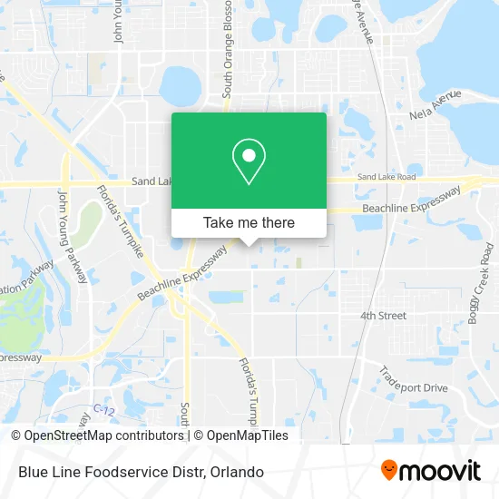 Blue Line Foodservice Distr map