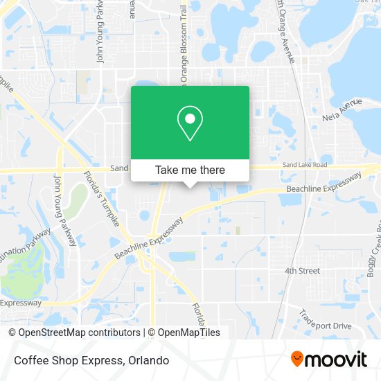 Coffee Shop Express map