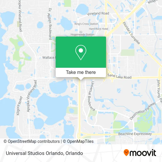 Universal Studios Orlando map