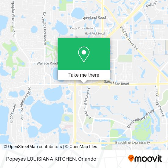 Popeyes LOUISIANA KITCHEN map