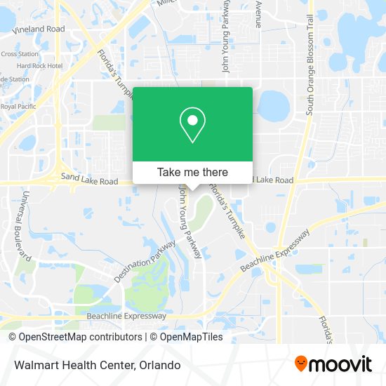 Walmart Health Center map
