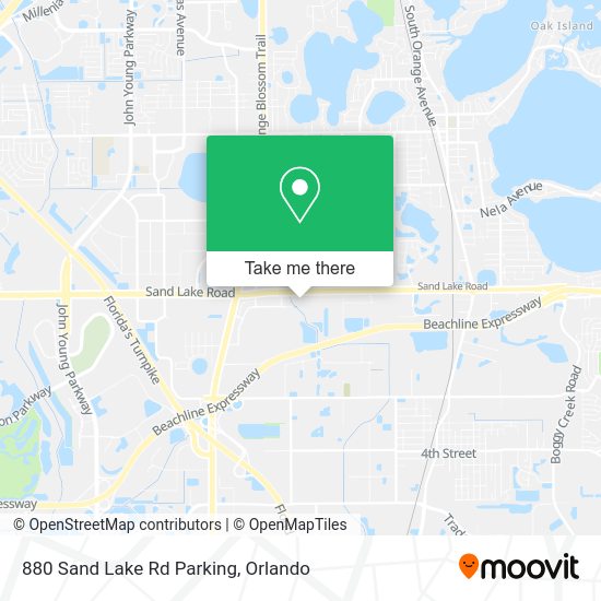 880 Sand Lake Rd Parking map