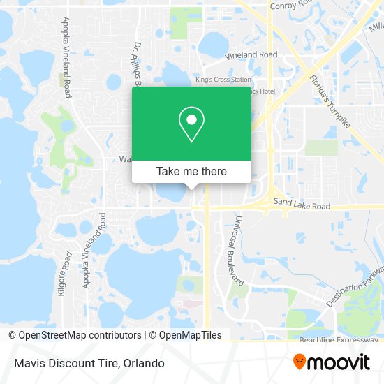 Mapa de Mavis Discount Tire