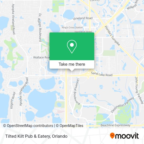 Tilted Kilt Pub & Eatery map