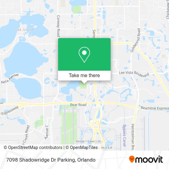 7098 Shadowridge Dr Parking map