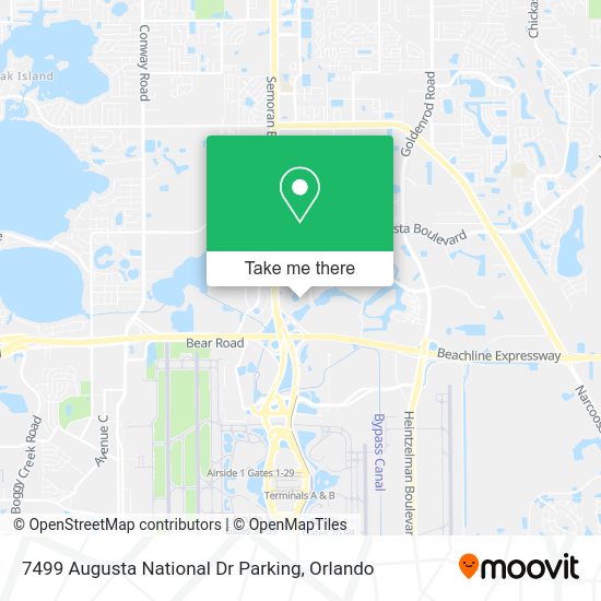 7499 Augusta National Dr Parking map