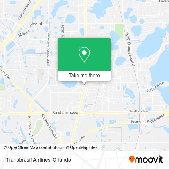 Transbrasil Airlines map