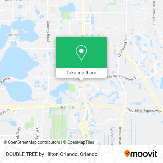 Mapa de DOUBLE TREE by Hilton-Orlando