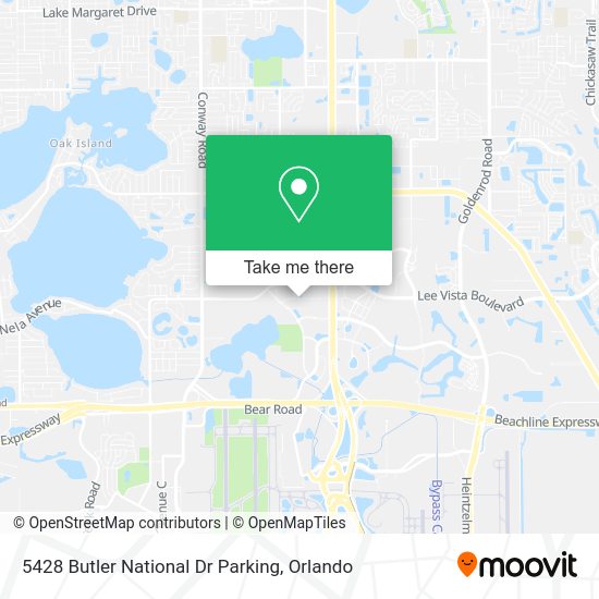 Mapa de 5428 Butler National Dr Parking