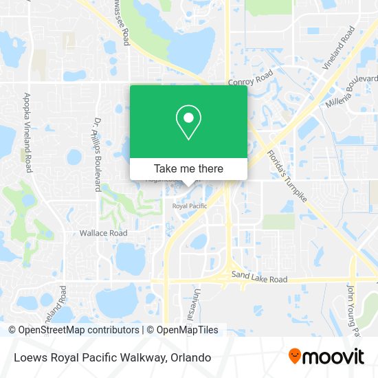 Loews Royal Pacific Walkway map