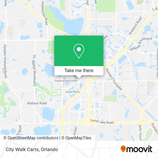 Mapa de City Walk Carts