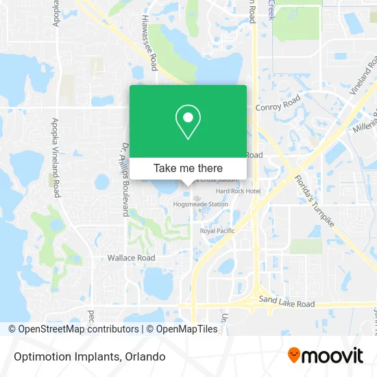 Optimotion Implants map