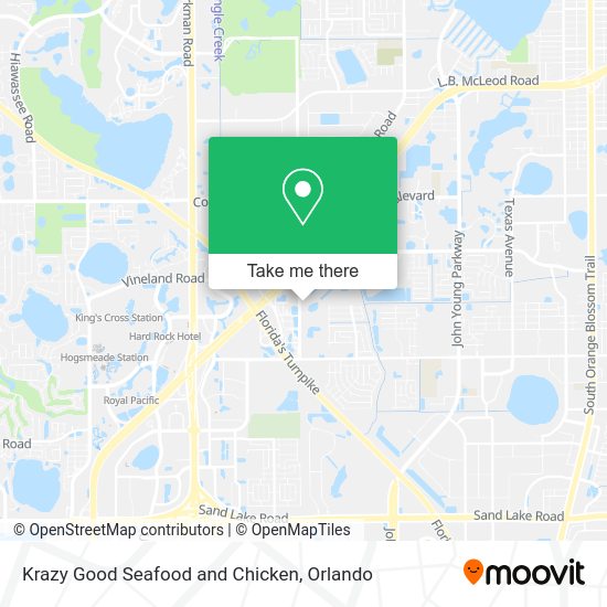 Mapa de Krazy Good Seafood and Chicken