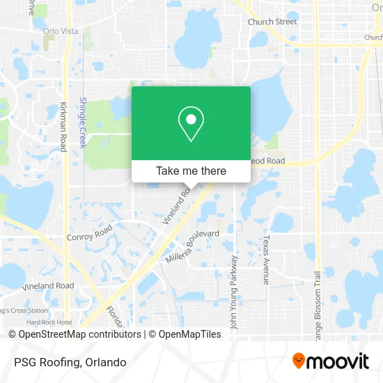 Mapa de PSG Roofing