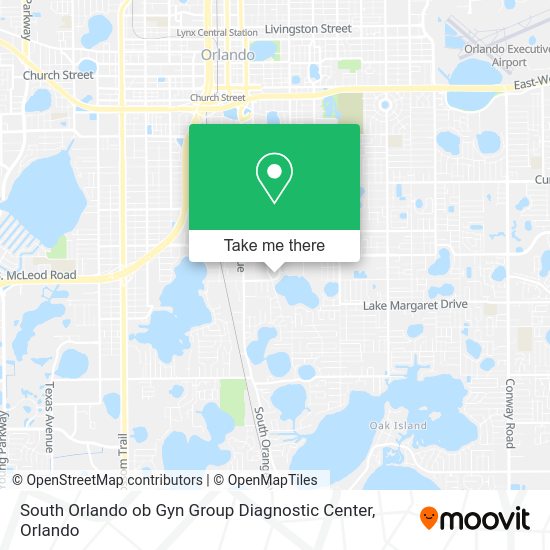 Mapa de South Orlando ob Gyn Group Diagnostic Center