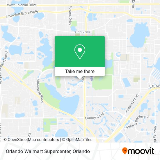 Orlando Walmart Supercenter map