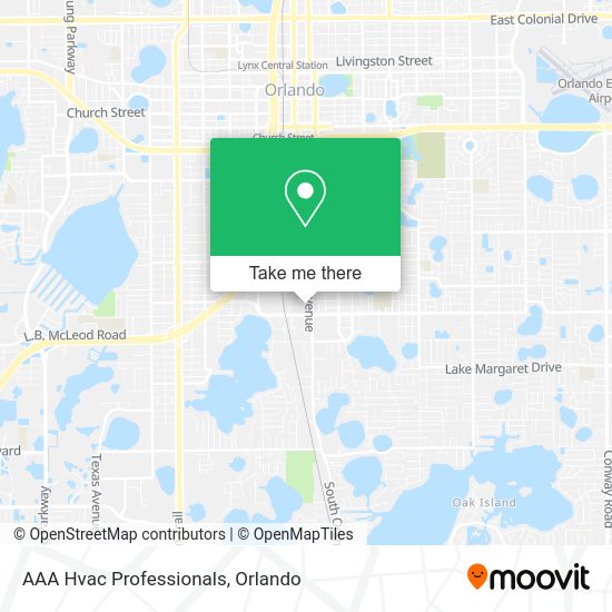 AAA Hvac Professionals map