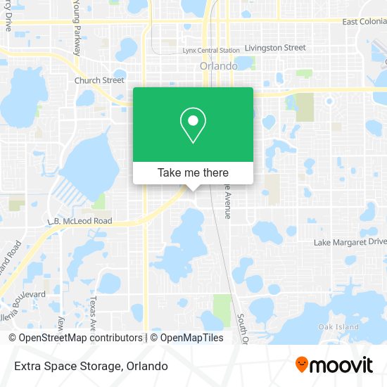 Extra Space Storage map
