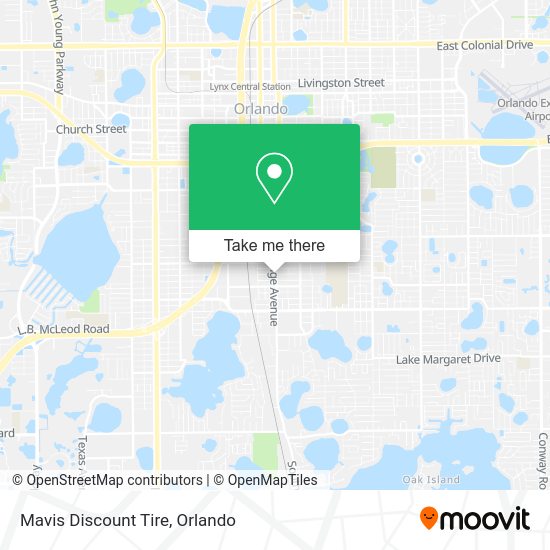 Mapa de Mavis Discount Tire