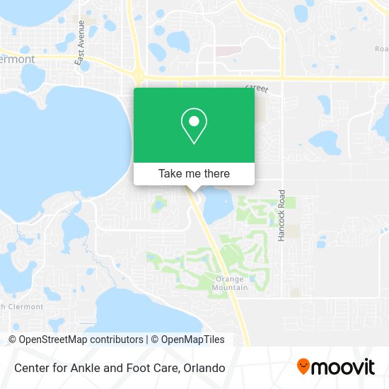 Center for Ankle and Foot Care map