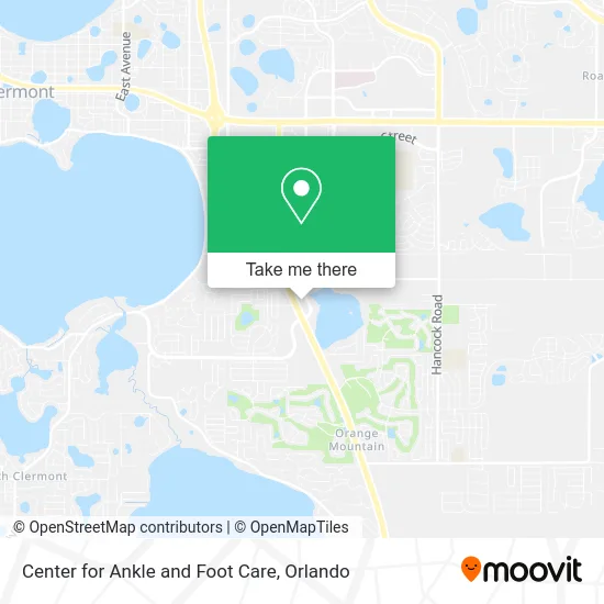Center for Ankle and Foot Care map