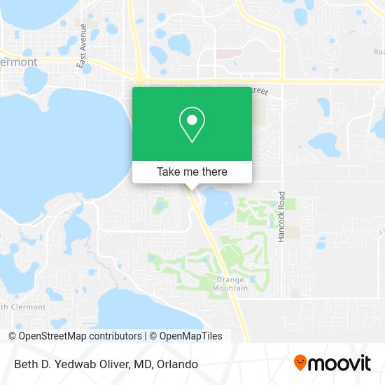 Beth D. Yedwab Oliver, MD map