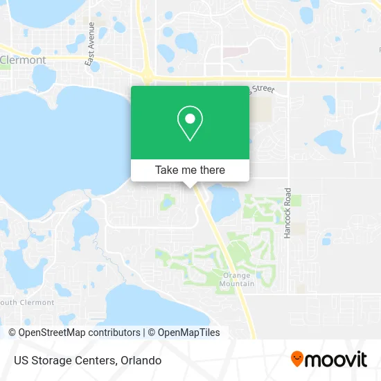 US Storage Centers map
