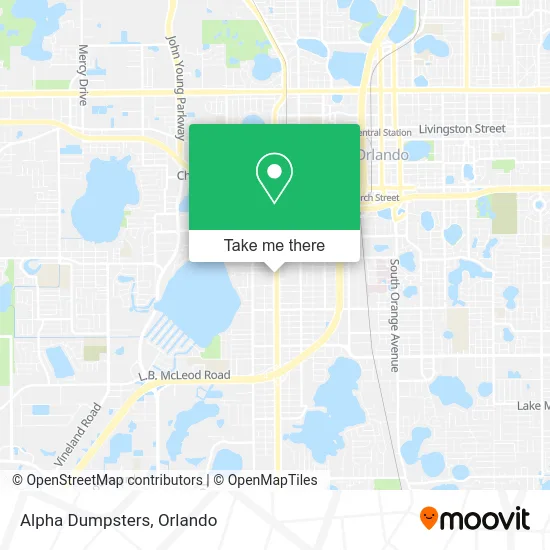 Mapa de Alpha Dumpsters