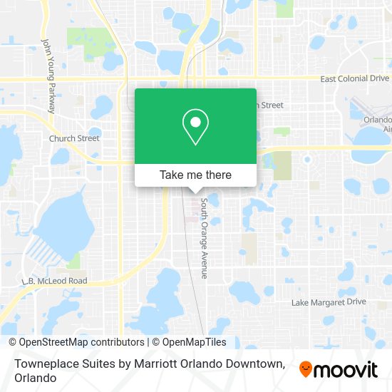 Mapa de Towneplace Suites by Marriott Orlando Downtown