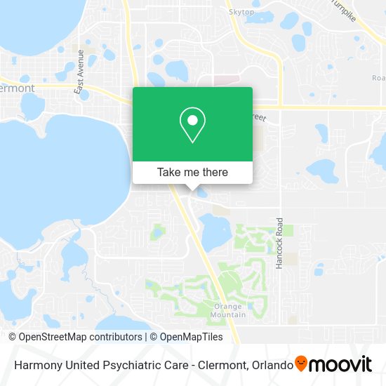 Mapa de Harmony United Psychiatric Care - Clermont