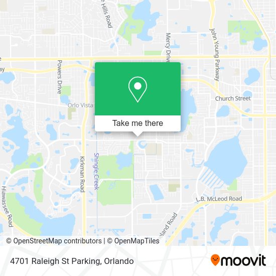 Mapa de 4701 Raleigh St Parking