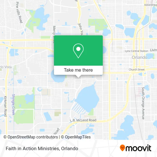 Faith in Action Ministries map