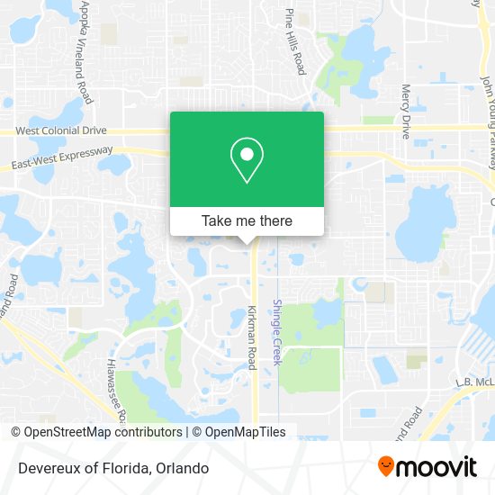 Mapa de Devereux of Florida