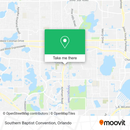 Mapa de Southern Baptist Convention