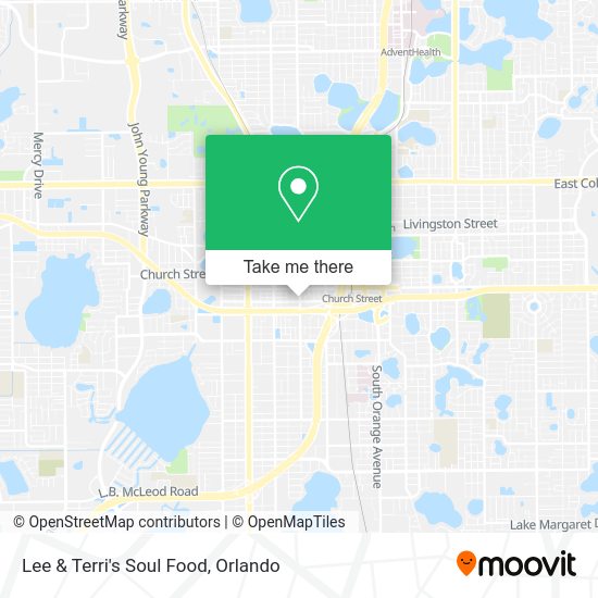 Lee & Terri's Soul Food map