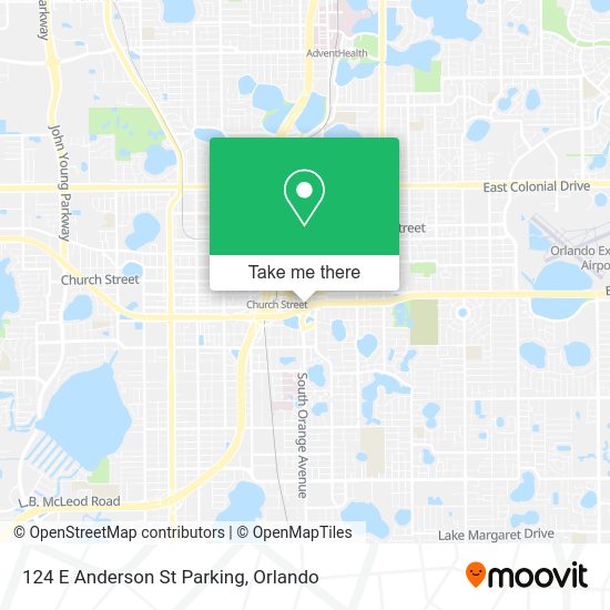 Mapa de 124 E Anderson St Parking