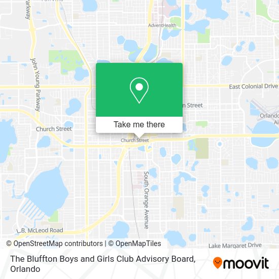 The Bluffton Boys and Girls Club Advisory Board map