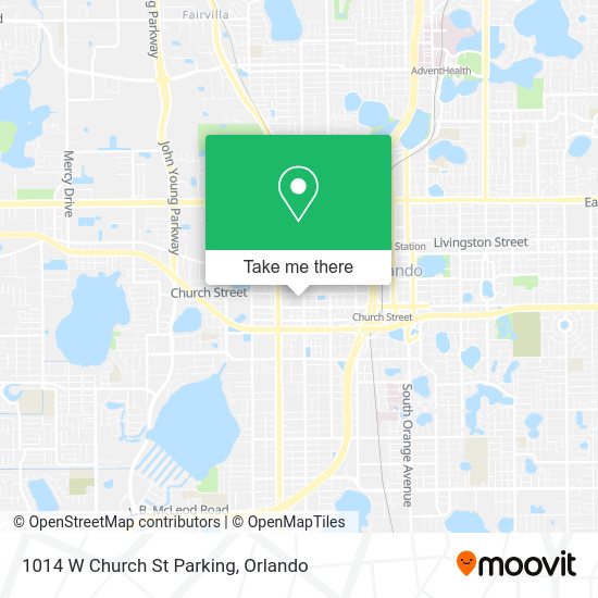 1014 W Church St Parking map