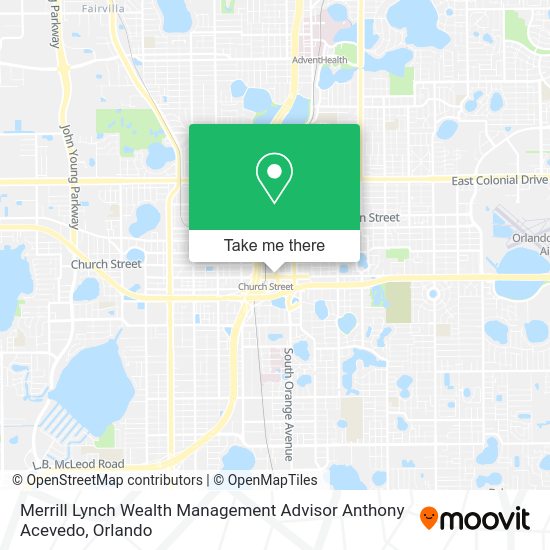 Merrill Lynch Wealth Management Advisor Anthony Acevedo map