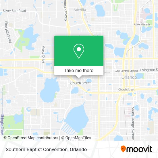Mapa de Southern Baptist Convention
