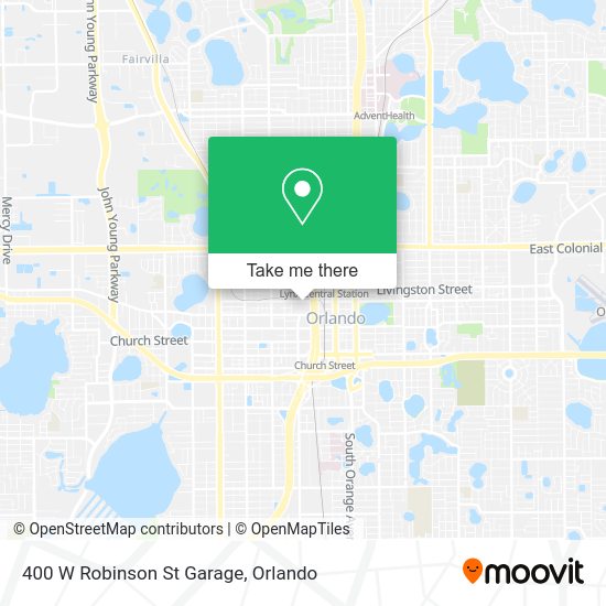 400 W Robinson St Garage map
