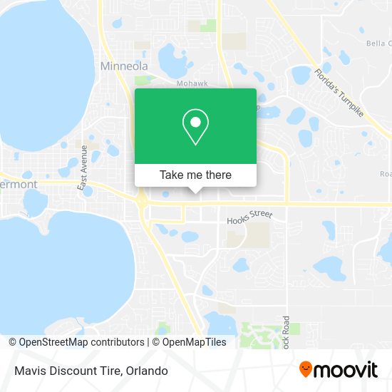 Mapa de Mavis Discount Tire