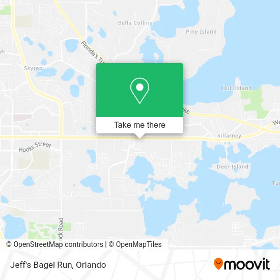 Jeff's Bagel Run map