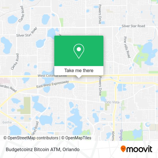 Budgetcoinz Bitcoin ATM map