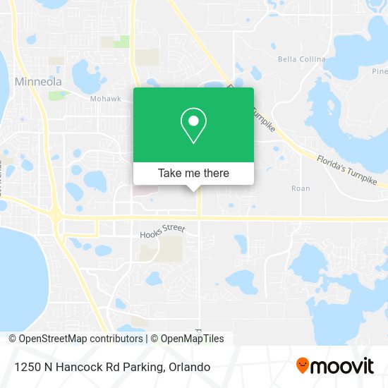 1250 N Hancock Rd Parking map