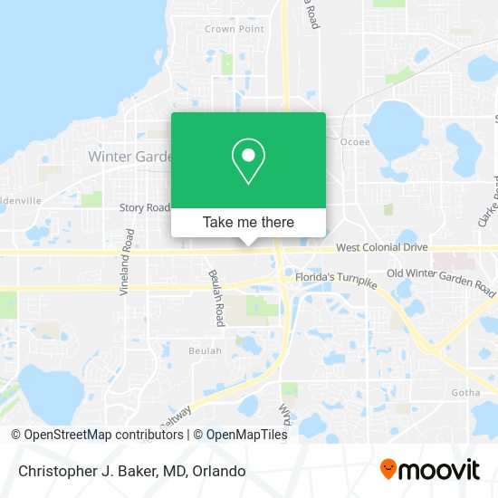 Christopher J. Baker, MD map