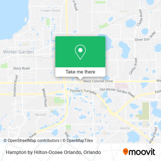Hampton by Hilton-Ocoee Orlando map