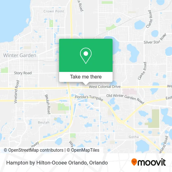 Mapa de Hampton by Hilton-Ocoee Orlando