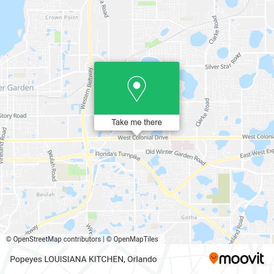 Popeyes LOUISIANA KITCHEN map