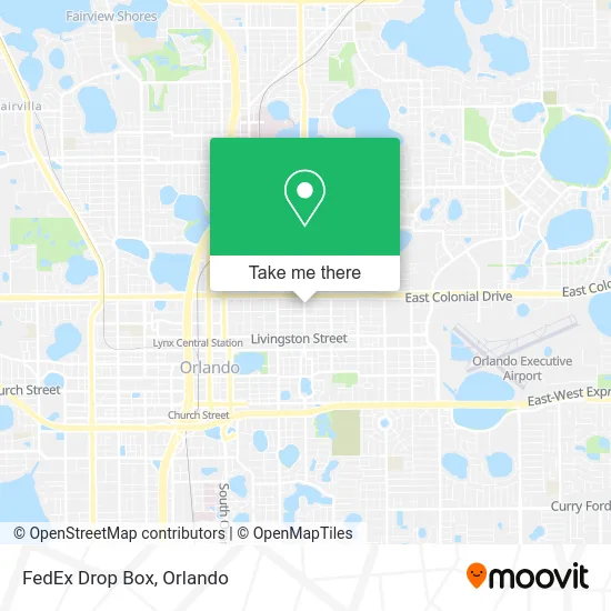 Mapa de FedEx Drop Box